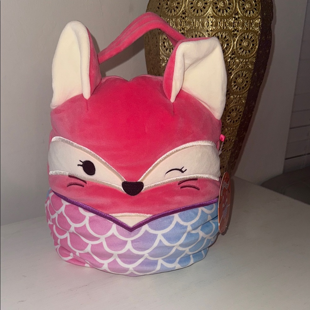 Squishmallows Pink and Purple Mermiad Fox Plush (FIFI)